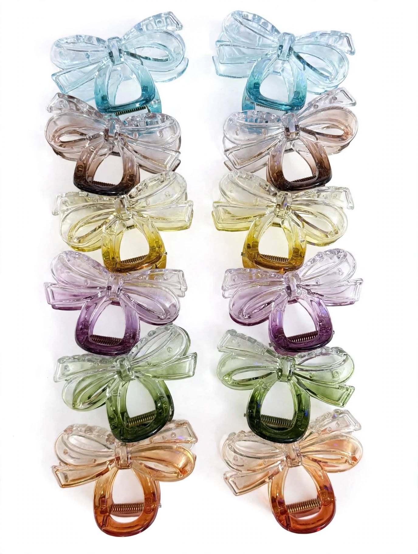 Korean Muti color Trendy Hair Clip ( 12Pc)